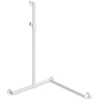 Hewi System 900 Duschhandlauf mit Haltegriff 1250 x 765 x 765 mm weiß