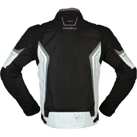 Modeka Khao Air Textiljacke wasserdicht - Schwarz/Hellgrau - XXL