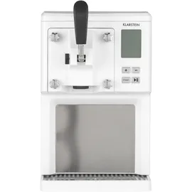 Klarstein Sweet Sundae Eiscrememaschine, Kompressor, 1,5l Edelstahl, weiß
