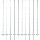ELECTRA Kunststoffpfahl 125 cm Weiß
