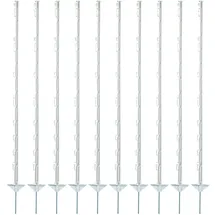 ELECTRA Kunststoffpfahl 125 cm Weiß