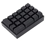 PUSOKEI Kabelloses Numerisches Tastenfeld, Mechanische LED-Tastatur, Mechanisches Numerisches Tastenfeld mit 21 Tasten mit Abgestufter Tastenkappe, Kabelgebundene Tastatur, Plug and Play(Grüne Achse)