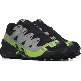 Salomon Speedcross 6 Gore-Tex Black / Alloy / Green Gecko 45 1/3