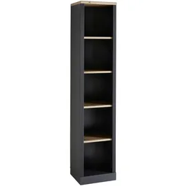 Möbel Boss Aktenregal 43 x 38 x 204 cm Grau/Schwarz