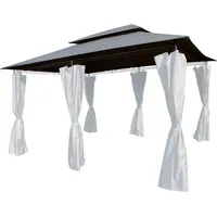 Lex Ersatzdach Pavillon rechteckig 4 x 3 m wasserabweisend,