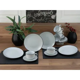 CreaTable Luna Black Line Kaffeeservice 18-tlg. schwarz
