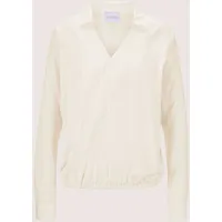 Madeleine Wickelbluse mit Fledermausärmeln Weiß 48