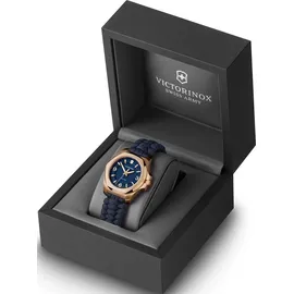 Victorinox I.N.O.X. V 37mm Damenuhr, 241955 Roségold-Blau