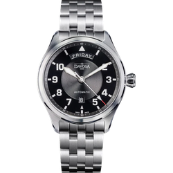Davosa Pilot Newton Pilot Day-Date Automatic 161.585.50 - schwarz,silber - 44mm
