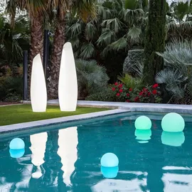 Newgarden Solarleuchte Kunststoff 20 LED schwimmend IP68 blau
