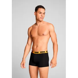 Puma Boxershorts 2er Pack Schwarz / Blau / Orange S