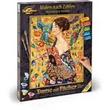 Schipper 609130915 - Malen nach Zahlen, Gustav Klimt, Dame mit Fächer, 40 x 50 cm