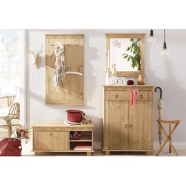 Home Affaire Spiegel HOME AFFAIRE "Indra", beige (natur), B:63cm H:78,4cm T:4cm, Glas, Spiegel, Rahmen aus massiver Kiefer