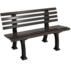 gartenmoebel-einkauf Bank IBIZA 2-sitzer, Kunststoff braun