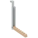 Relaxdays 10 x Klapphaken grau Grau,Hellbraun