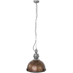 Hängeleuchte Pendelleuchte Esszimmerlampe braun Retro Industrial Metall Glas