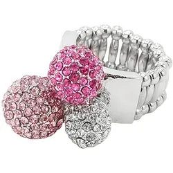 Fingerring "Space", rosa, COLLEZIONE ALESSANDRO, Fingerringe, Damen, Messing