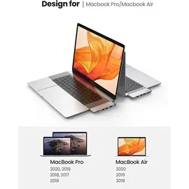 UGREEN CM380 USB-C Hdmi, 2x Usb 3.0, Sd, Tf, PD grau