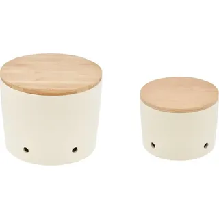 Knoblauchtopf & Zwiebeltopf CERA-DESIGN Urban-Grey MAGU