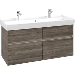 Villeroy & Boch Waschtischunterschrank „Collaro“ für Schrank-Doppelwaschtisch 115,4 × 54,6 × 44,4 cm inkl. Beleuchtung