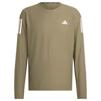 Adidas Own The Run Longsleeve, Herren Langarm-T-Shirt, Olive strata, IW0028