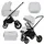 Babylux Kinderwagen 2in1 Silber