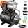 Vevor 1176W Gartenpumpe, 5600 l/h automatische Bewässerungspumpe, 50 m Hub, Kreiselpumpe mit 30/50 PSI Druckschalter, flache Springbrunnenpumpe, E...