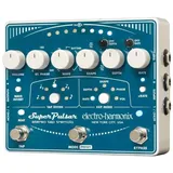 Electro Harmonix Electro-Harmonix Super Pulsar E-Gitarre Effektpedal, Weiss, Blau