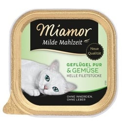 Miamor Milde Mahlzeit Geflügel pur & Gemüse 16x100 g