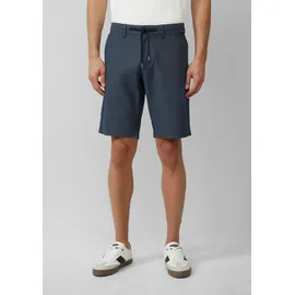 s.Oliver Phoenix: Strukturierte Chino-Shorts mit Elastikbund - blau - 30