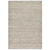 THEKO Pure UNI Handwebteppich 40 x 60 cm Grau