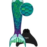 Meerjungfrauenflosse FANTASY OCEAN PRINCESS L/XL Einheitsfarbe L-XL (140 - 164)