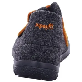 superfit Jungen - Schuhe HAPPY Slipper, Modern, GRAU/ORANGE 4700, 28