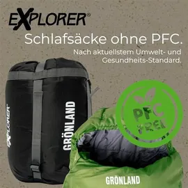 Explorer Mumienschlafsack EXPLORER GRÖNLAND Winter Schlafsack -23°C XXL 1900g Camping