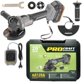 procraft industrial AG125A inkl. 1 x 4,0 Ah + Ladegerät + Koffer