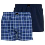 Götzburg Wäsche Boxershorts mit Label-Patch im 2er-Pack, Marine, L