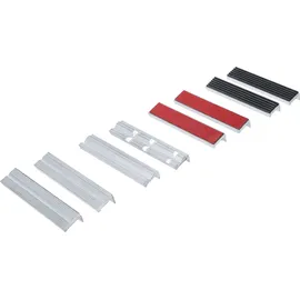 BGS Schraubstock-Schutzbacken-Satz Aluminium 150 mm 8-tlg. grau