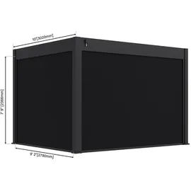 Paragon Seitenteil für Pergola Grand Tuscan 10 2,79 x 2,37 m Grau