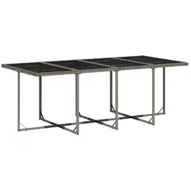 vidaXL Garten-Essgruppe 9-tlg. Grau