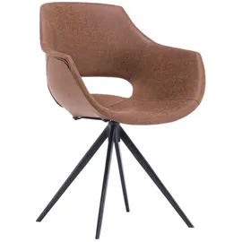 KAWOLA Zaja Microfaser drehbar vintage cognac