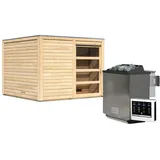 Karibu Cuben inkl. 9 kW Ofen + ext. Steuerung