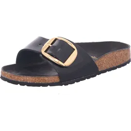 Birkenstock Madrid Big Buckle Naturleder Lack High Shine Black 39