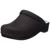 Unisex Soft-toeffler Clogs, Braun Dunkelbraun, 46 EU