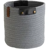 casa NOVA Korb LIDONTA, Grau - 22 x 22 cm - Mischgewebe