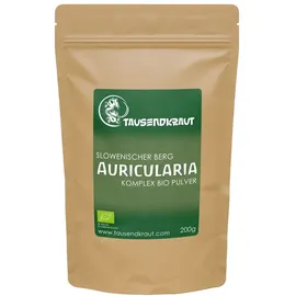 TAUSENDKRAUT FÜR MEHR LEBENSQUALITÄT! Auricularia Vitalpilz Pulver BIO 200 g