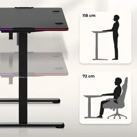 huzaro Schreibtisch Hero 8.2 RGB Schwarz