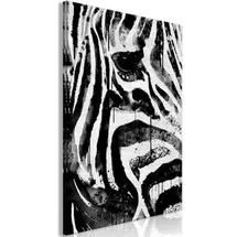 Artgeist Wandbild Zebra, Leinwand, Hochformat, 80 x 120 cm