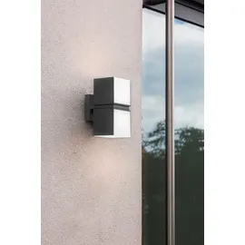 Lutec LED-Außenwandleuchte Cuba anthrazit/weiß