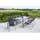 Merxx Amalfi Set 9-tlg. Tisch 220 x 90 cm schwarz