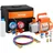 Vevor 3,5 CFM AC-Vakuumpumpe & Manometer-Set, einstufige Drehschieber-HVAC-Luftvakuumpumpe, A/C-Kältemittelverteiler-Manometer-Kit, für Kältemittel R134a, R12, R22, R502a, R410A, R404, R407C